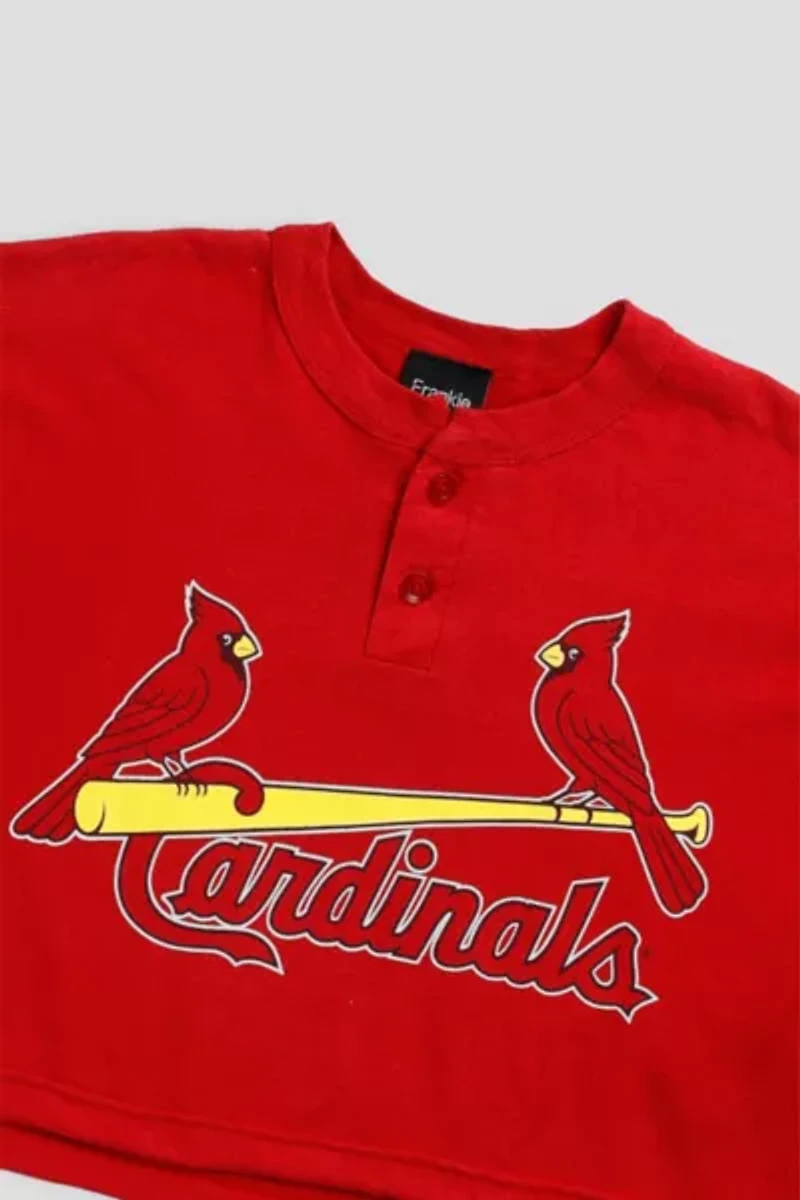 Frankie Collective Rework St. Louis Cardinals MLB Crop Tee