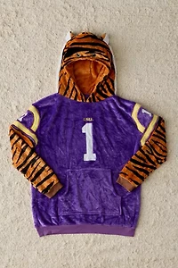 Louisianna State University Mike The Tiger Snugible Blanket Hoodie Sweatshirt & Pillow