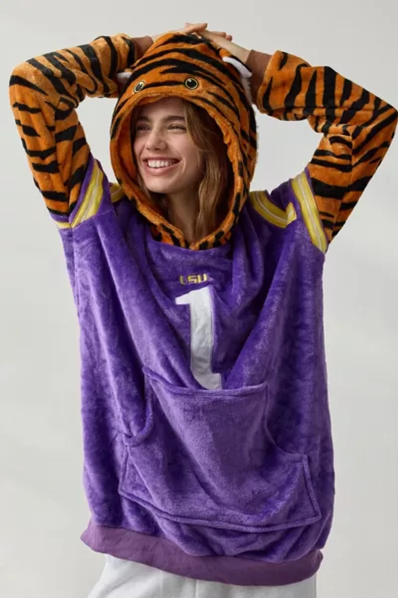 Louisianna State University Mike The Tiger Snugible Blanket Hoodie Sweatshirt & Pillow