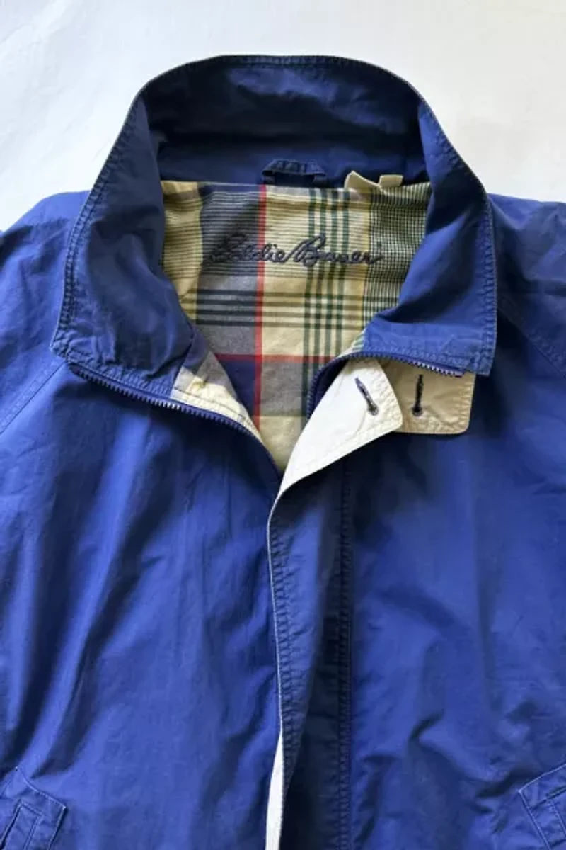 Vintage Eddie Bauer Relaxed Blue Harrington Jacket