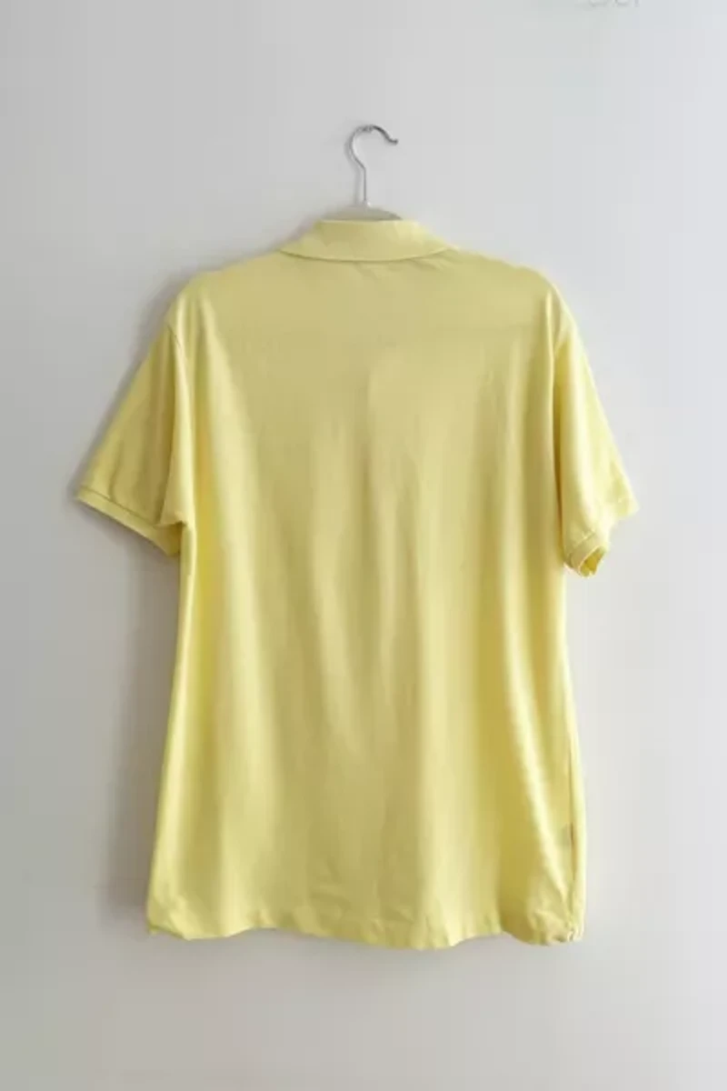 Vintage Lacoste Butter Yellow Fitted Polo