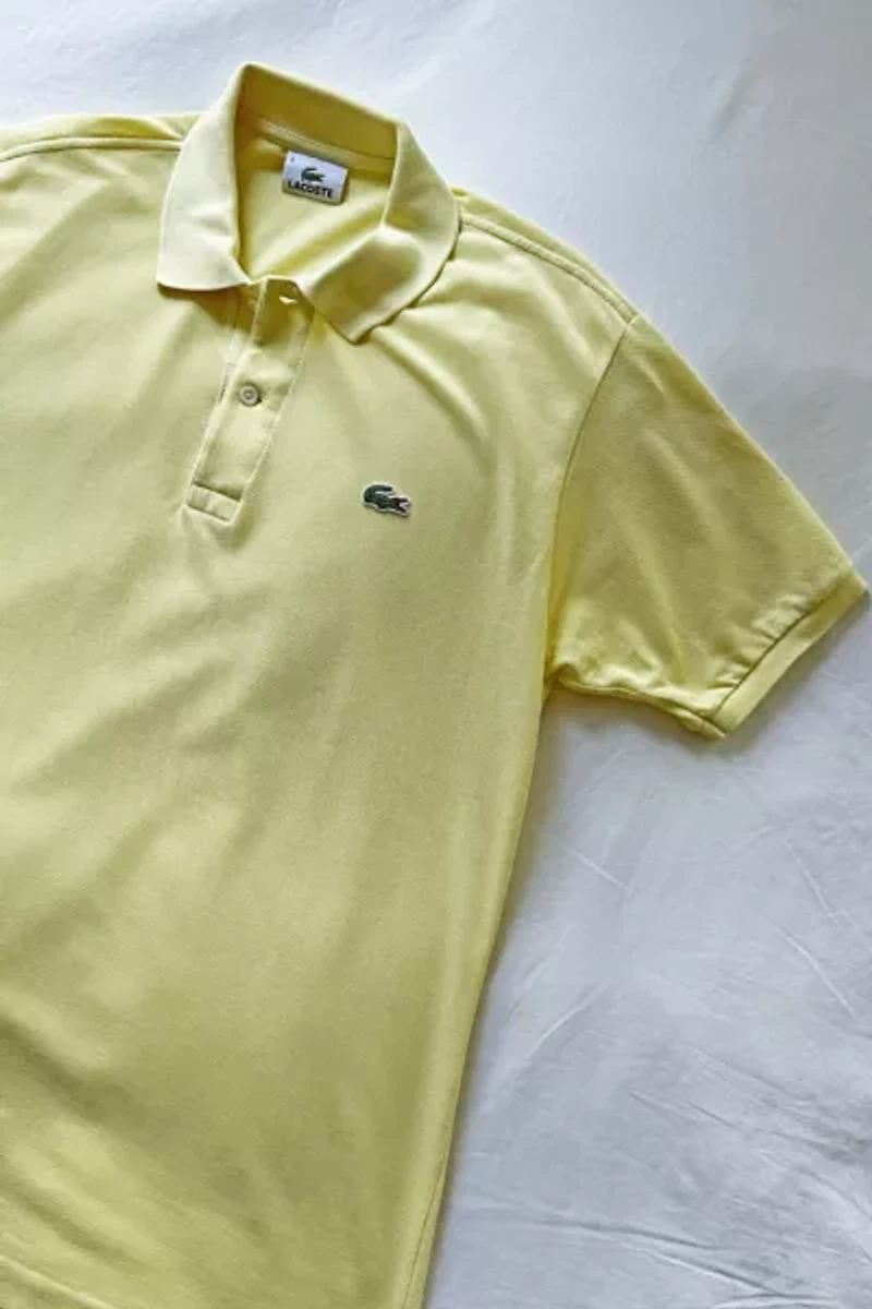 Vintage Lacoste Butter Yellow Fitted Polo