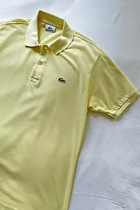 Vintage Lacoste Butter Yellow Fitted Polo