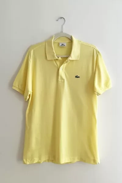 Vintage Lacoste Butter Yellow Fitted Polo