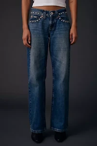 BDG Kayla Studded Low-Rise Jean