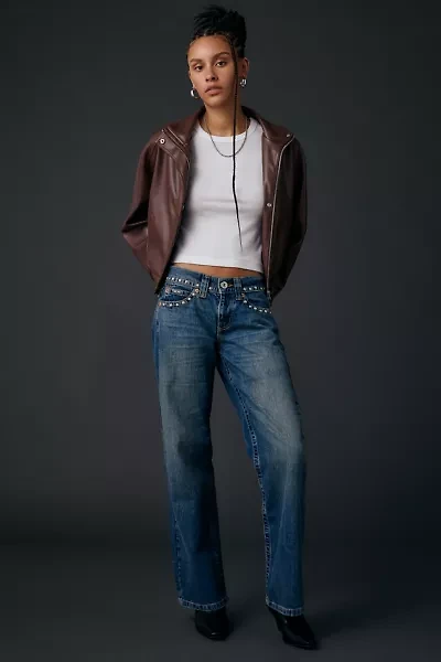 BDG Kayla Studded Low-Rise Jean
