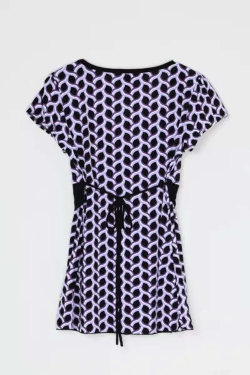 Vintage Y2k Printed Tied Top