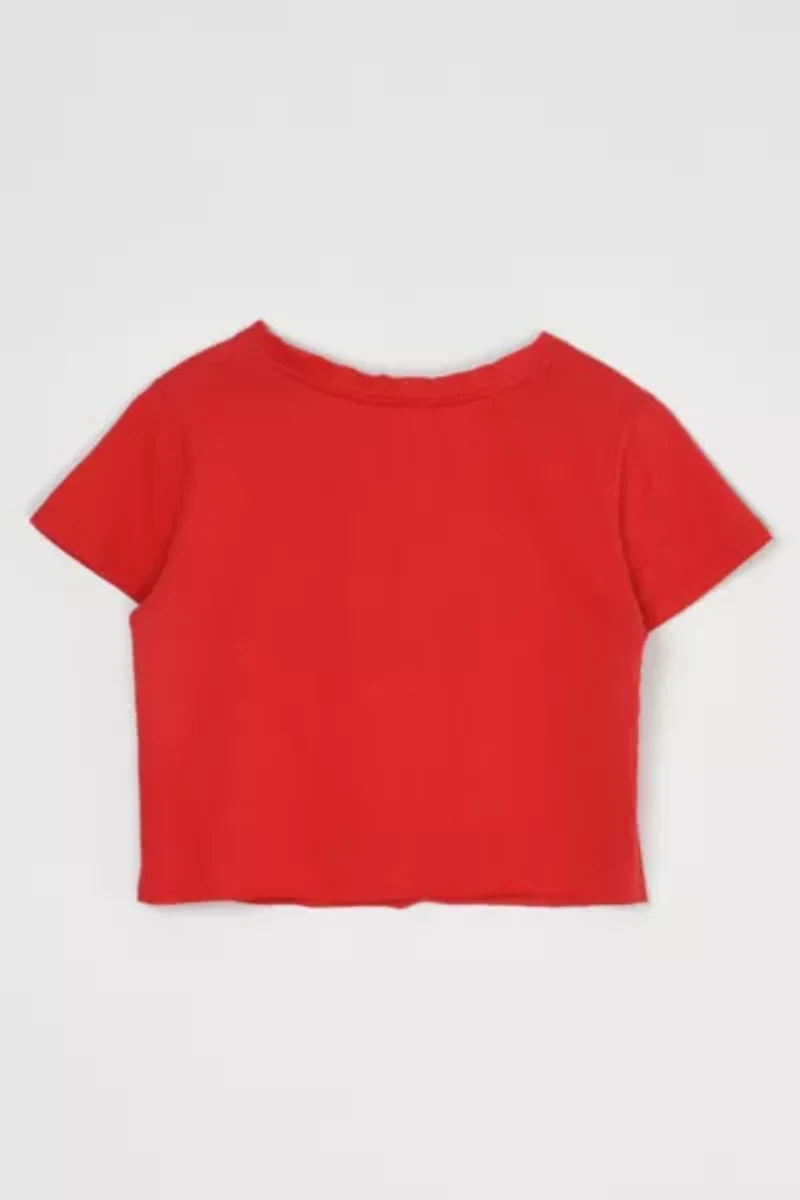 Vintage Y2k Luxirie By Lng Glittered Cropped T-Shirt