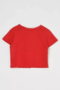 Vintage Y2k Luxirie By Lng Glittered Cropped T-Shirt