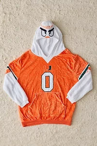 University Of Miami Sebastian Snugible Blanket Hoodie Sweatshirt & Pillow