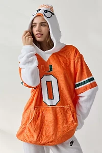 University Of Miami Sebastian Snugible Blanket Hoodie Sweatshirt & Pillow