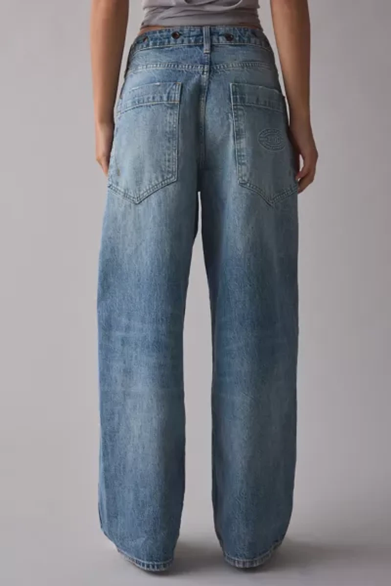 BDG Jaya Studded Eyelet Cutout Baggy Boyfriend Jean