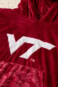 Virginia Tech University HokieBird Snugible Blanket Hoodie Sweatshirt & Pillow