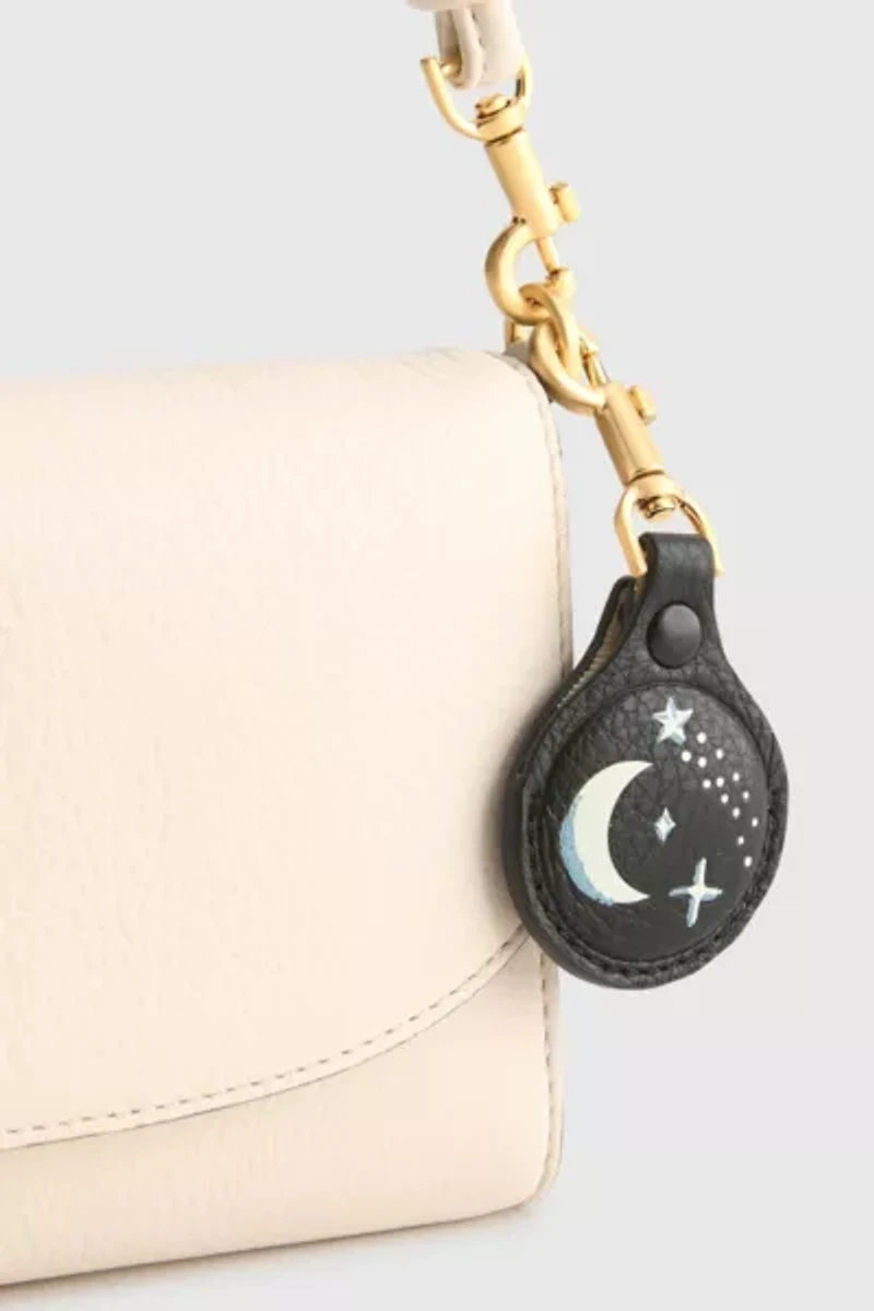 Vera Bradley Leather Airtag Bag Charm