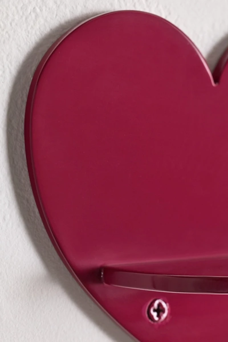 Mini Heart Shaped Wall Shelf