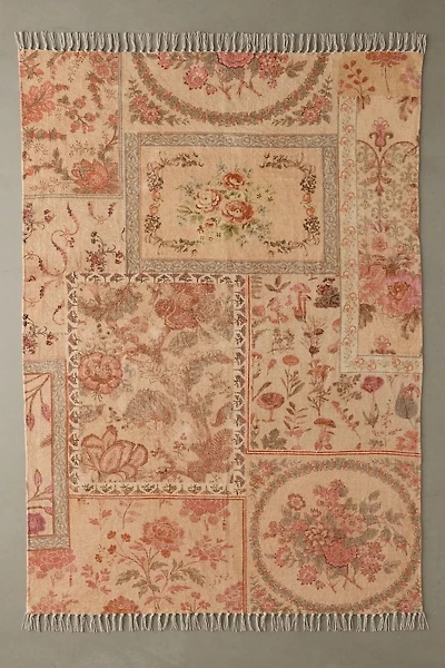 Patchwork Antique Printed Rug