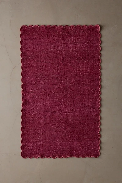 Scalloped Shag Rug