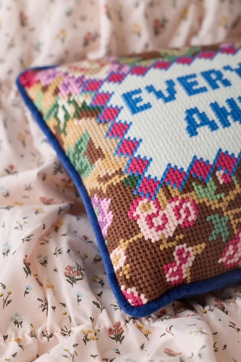 Needlepoint Throw Pillow By Furbish