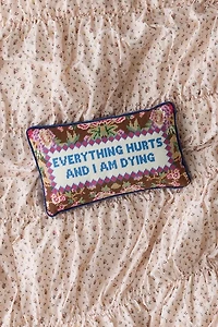 Needlepoint Throw Pillow By Furbish