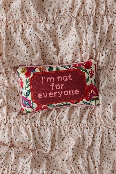 Needlepoint Throw Pillow By Furbish