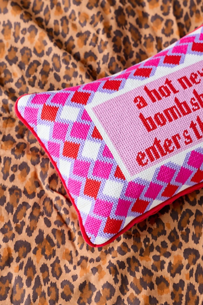 Needlepoint Throw Pillow By Furbish