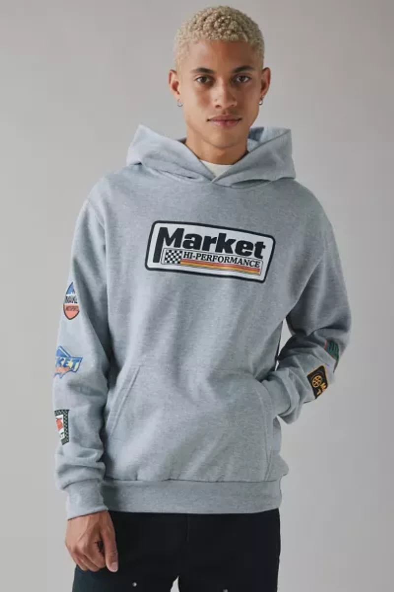 Market Auto Patch Graphic Hoodie Sweatshirt