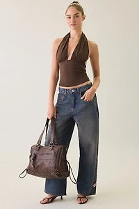 BDG Jaya Cherry Blossom Printed Baggy Boyfriend Jeans