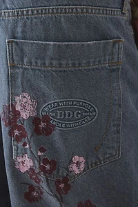 BDG Jaya Cherry Blossom Printed Baggy Boyfriend Jean