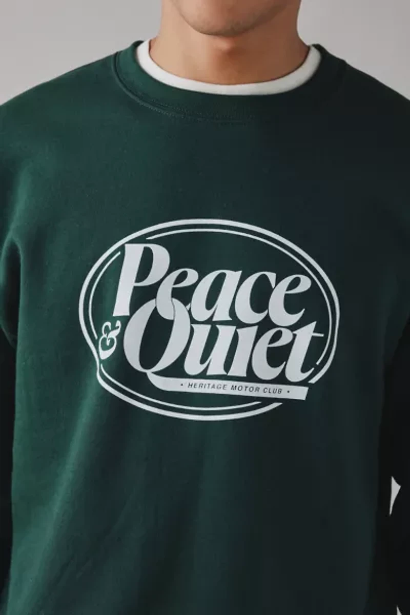 Museum Of Peace & Quiet Logo Graphic Crew Neck Sweatshirt