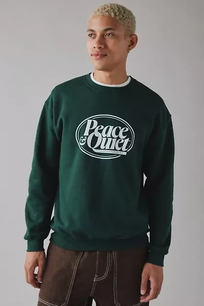 Museum Of Peace & Quiet Logo Graphic Crew Neck Sweatshirt