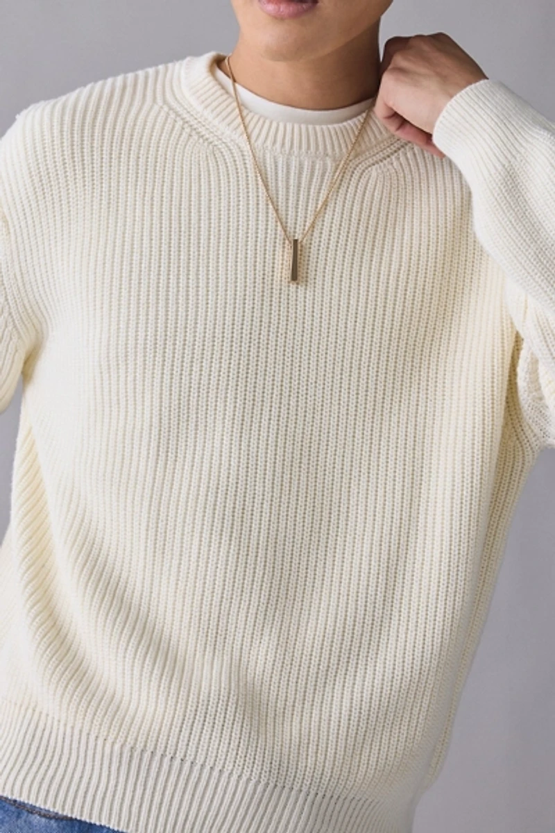 UO Acid Wash Crew Neck Sweater