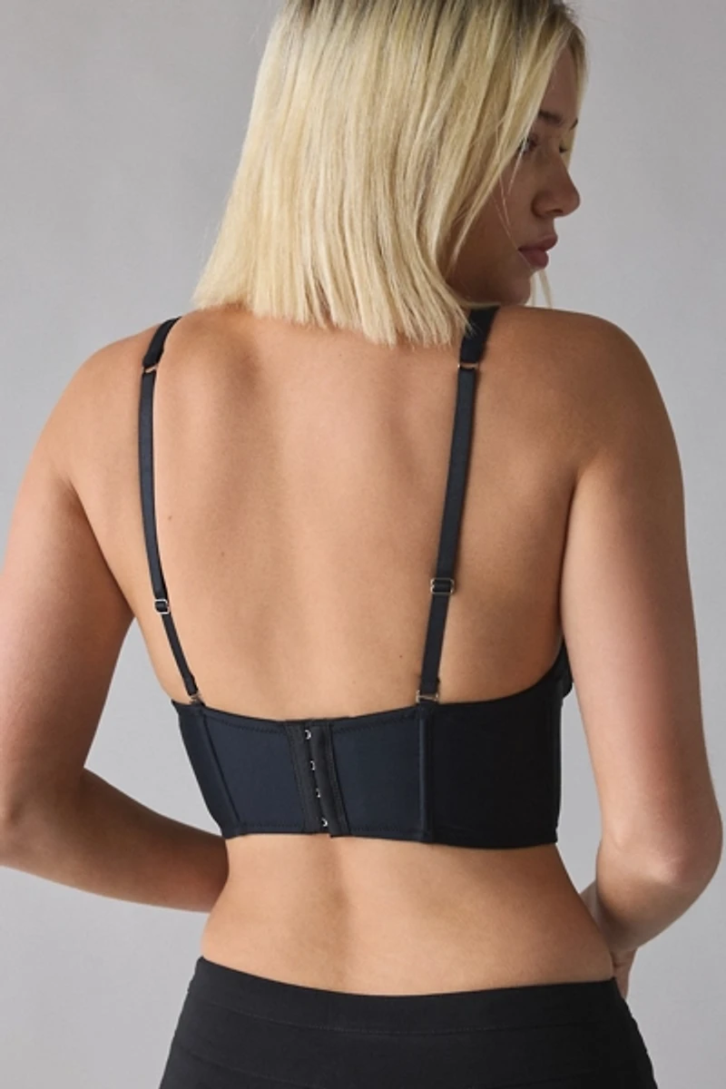 Out From Under Midnight Muse Plunging Lace Up Corset