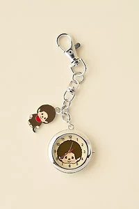 Monchhichi Pocket Watch Keychain