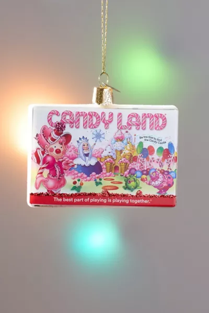 Candy Land Board Game Glass Ornament