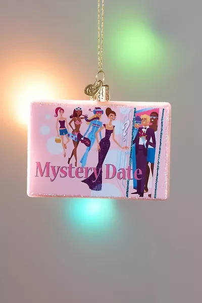 Mystery Date Board Game Glass Ornament