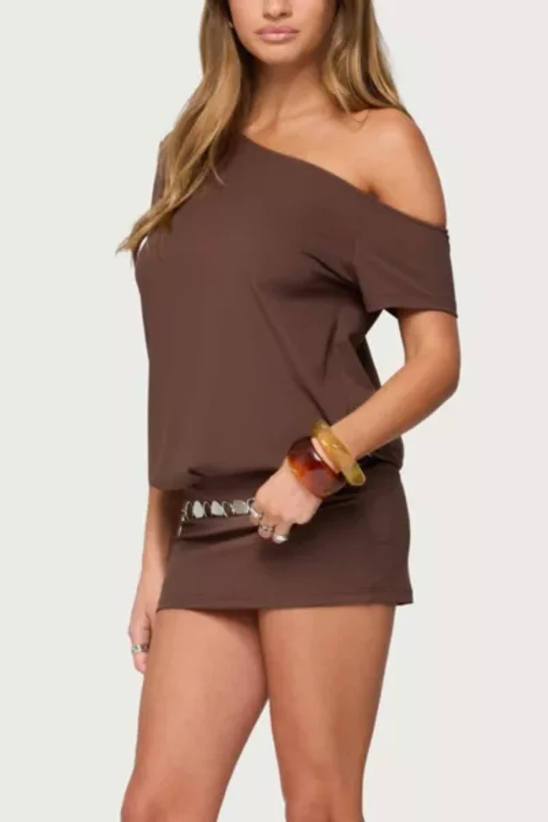 Edikted Dorie Off-The-Shoulder Mini Dress