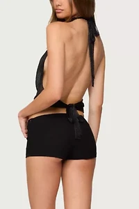 Edikted Hook Belt Micro Shorts