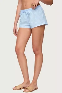Edikted Yaffa Gingham Shorts