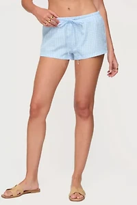 Edikted Yaffa Gingham Shorts