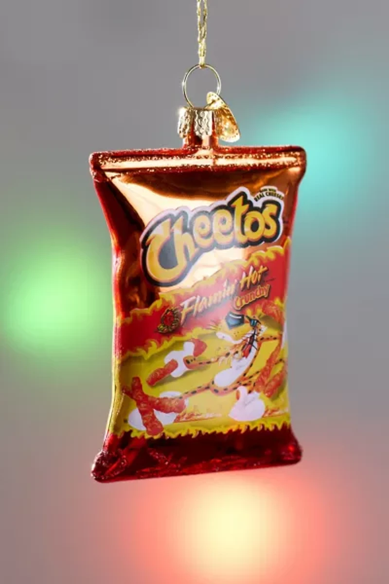 Flamin' Hot Cheetos Glass Ornament