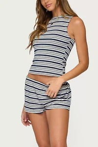 Edikted Glennon Striped Shorts