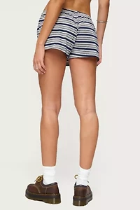 Edikted Glennon Striped Shorts