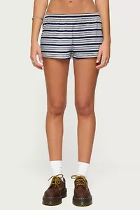 Edikted Glennon Striped Shorts