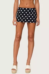 Edikted Noreen Polka Dot Mini Skort
