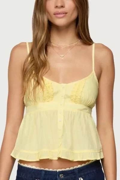Edikted Halsey Ruffle Tank Top