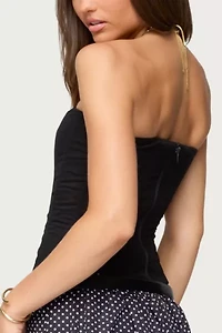 Edikted Reed Sheer Mesh Corset