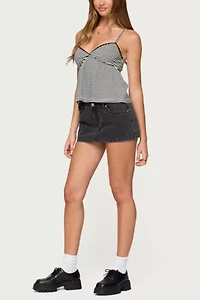 Edikted Orietta Striped Babydoll Top
