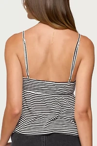 Edikted Orietta Striped Babydoll Top