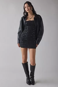 AFRM Sully Grommet Studded Strapless Mini Dress