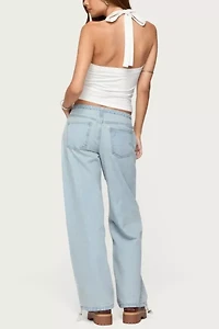 Edikted Kylan Asymmetric Halter Top
